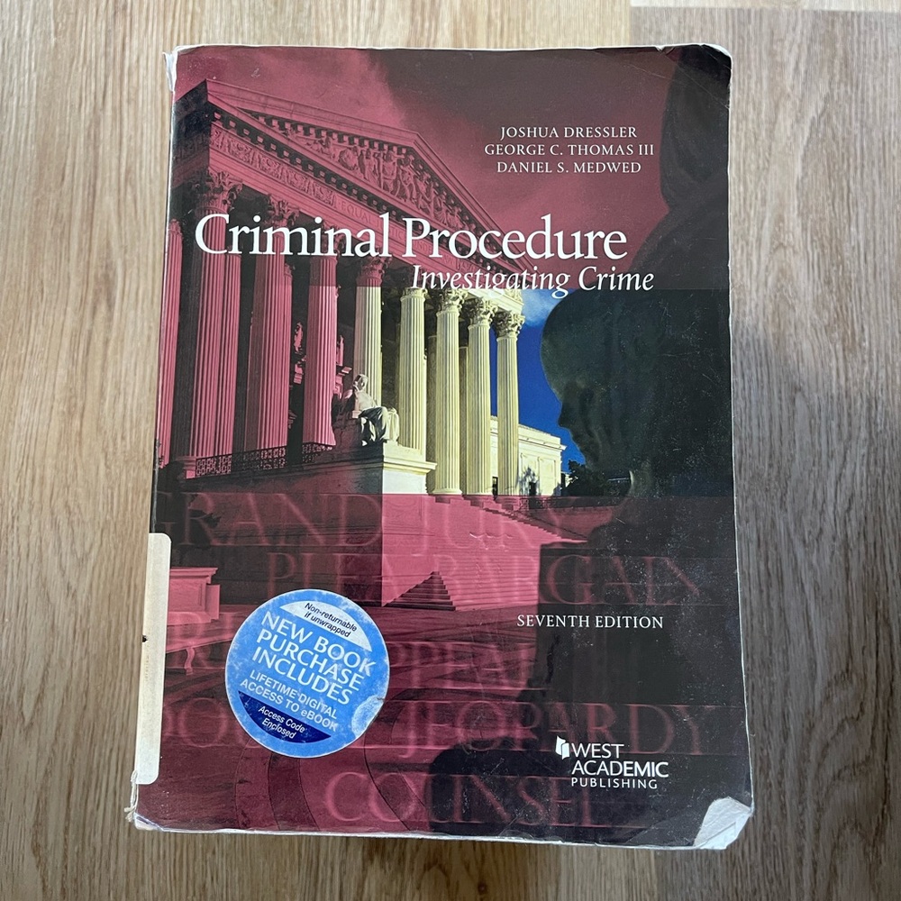 Criminal Procedure Textbook Seventh Edition